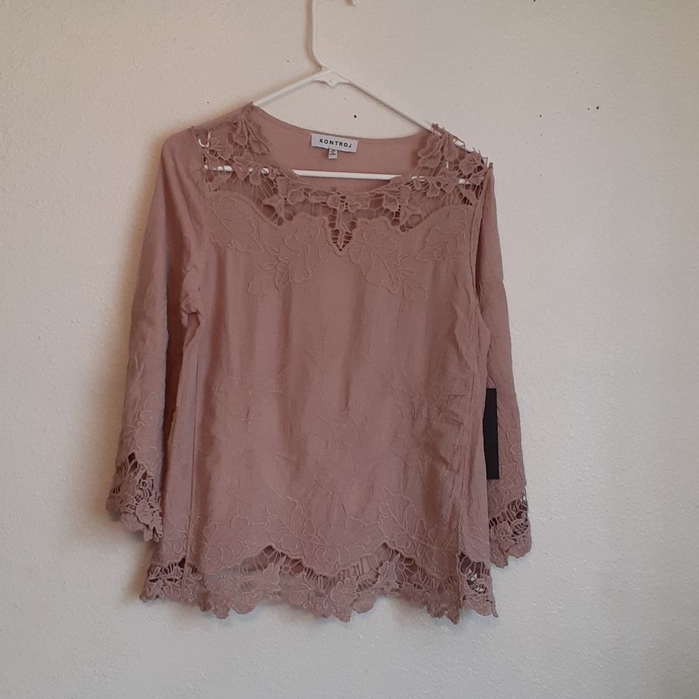 NWT CONTROL S light brown blause